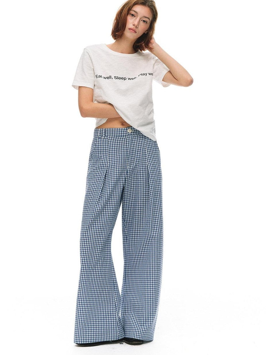 Country Moment Breathable Bamboo Slub Cotton Loose Fit Letter Print Women Short Sleeve T-Shirts