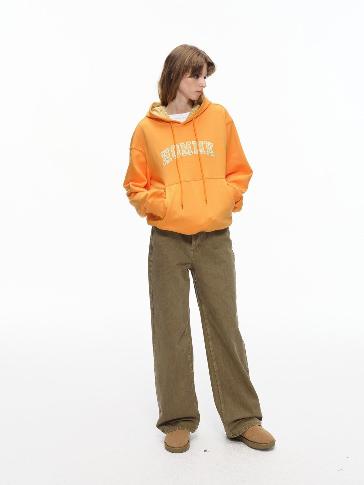 Country Moment Cozy 340G Warm Colorblock Loose Fit American Style Unisex Cotton Blend Hoodie