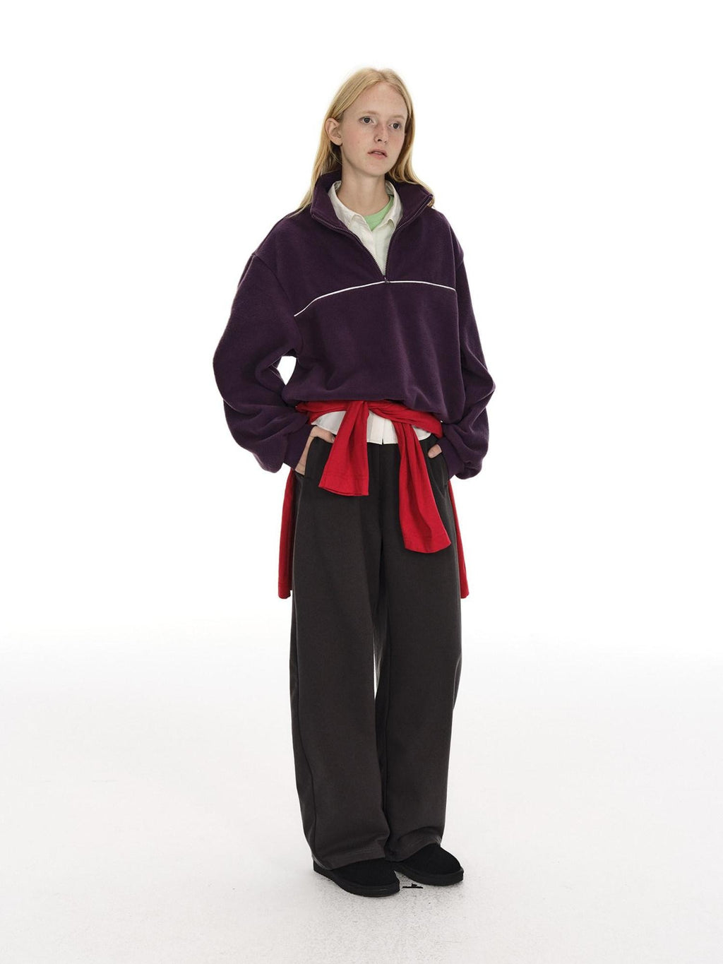 Country Moment Durable Cotton Blend Loose Mid Rise Straight Leg Youth Casual Stretch Sweatpants
