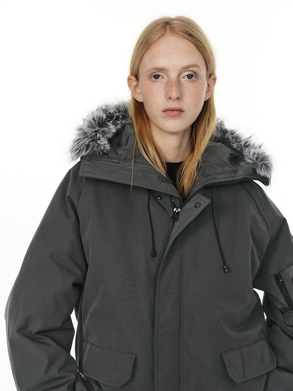 Country Moment 650Fp White Duck Down Hooded Fur Collar Waterproof Unisex Casual Down Jackets