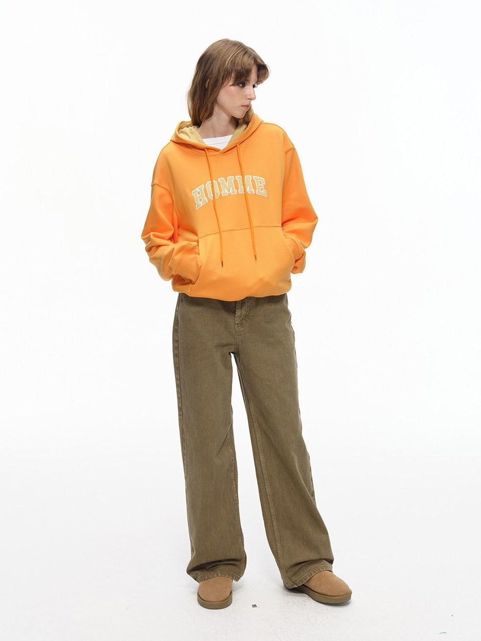 Country Moment Cozy 340G Warm Colorblock Loose Fit American Style Unisex Cotton Blend Hoodie