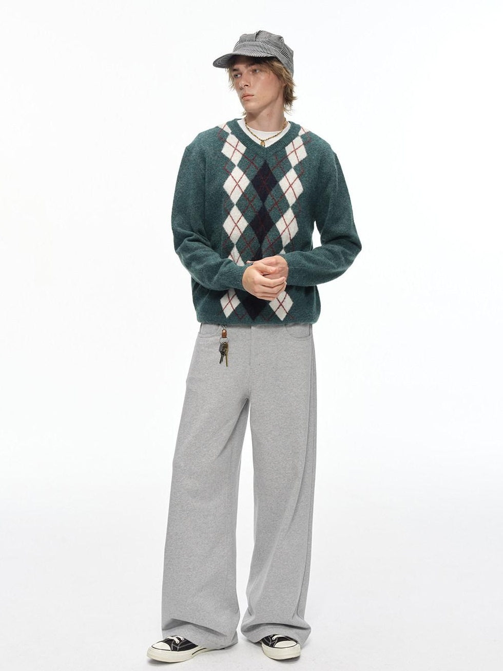 Country Moment Durable Cotton Blend Relaxed Fit Casual Youth Gray Stretch Straight Pants