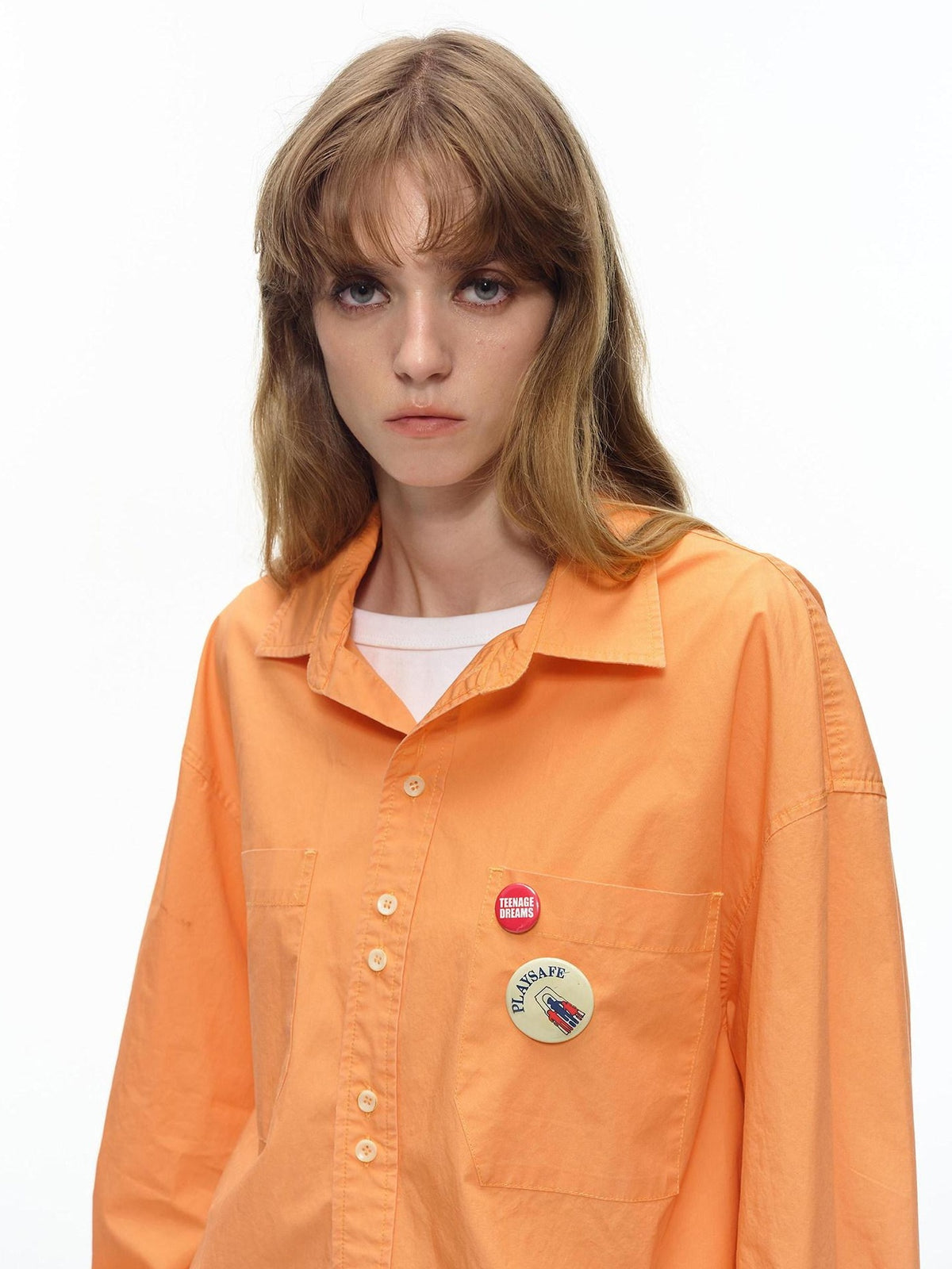 Country Moment Moisture Wicking Cotton Loose Button Long Sleeve Unisex American Collar Shirts