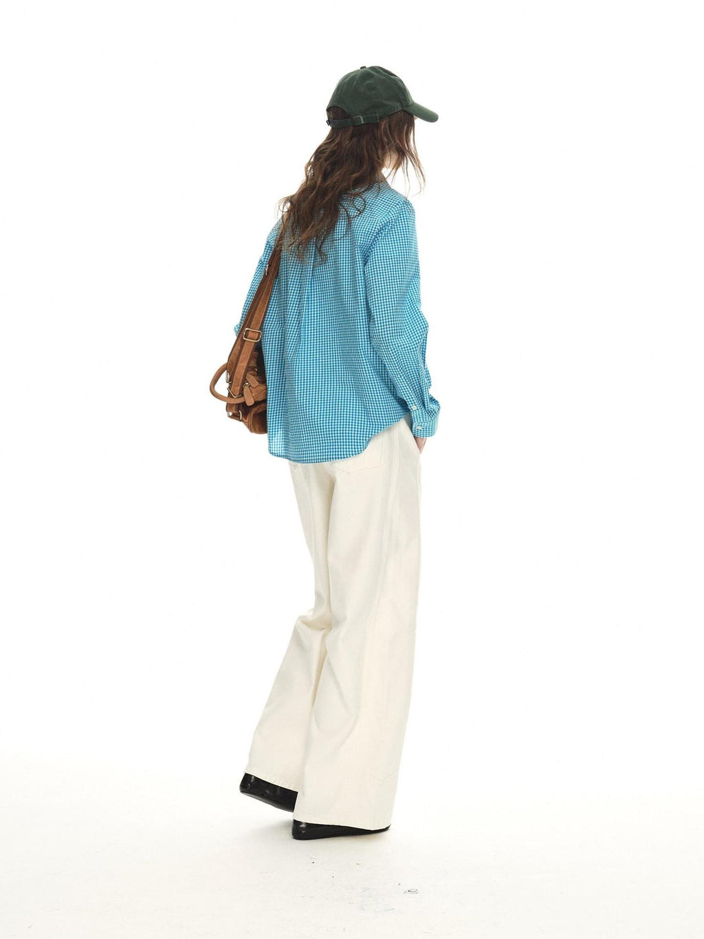 Country Moment Breathable Cotton Relaxed Natural Waist Casual Daily White Wide Leg Pants