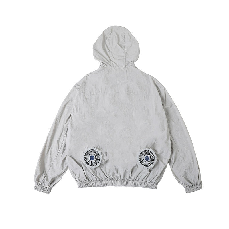 Country_Moment_Breathable_Nylon_Hooded_Cropped_Loose_Fit_Unisex_Grey_Long_Sleeve_T-Shirts_MISSTT