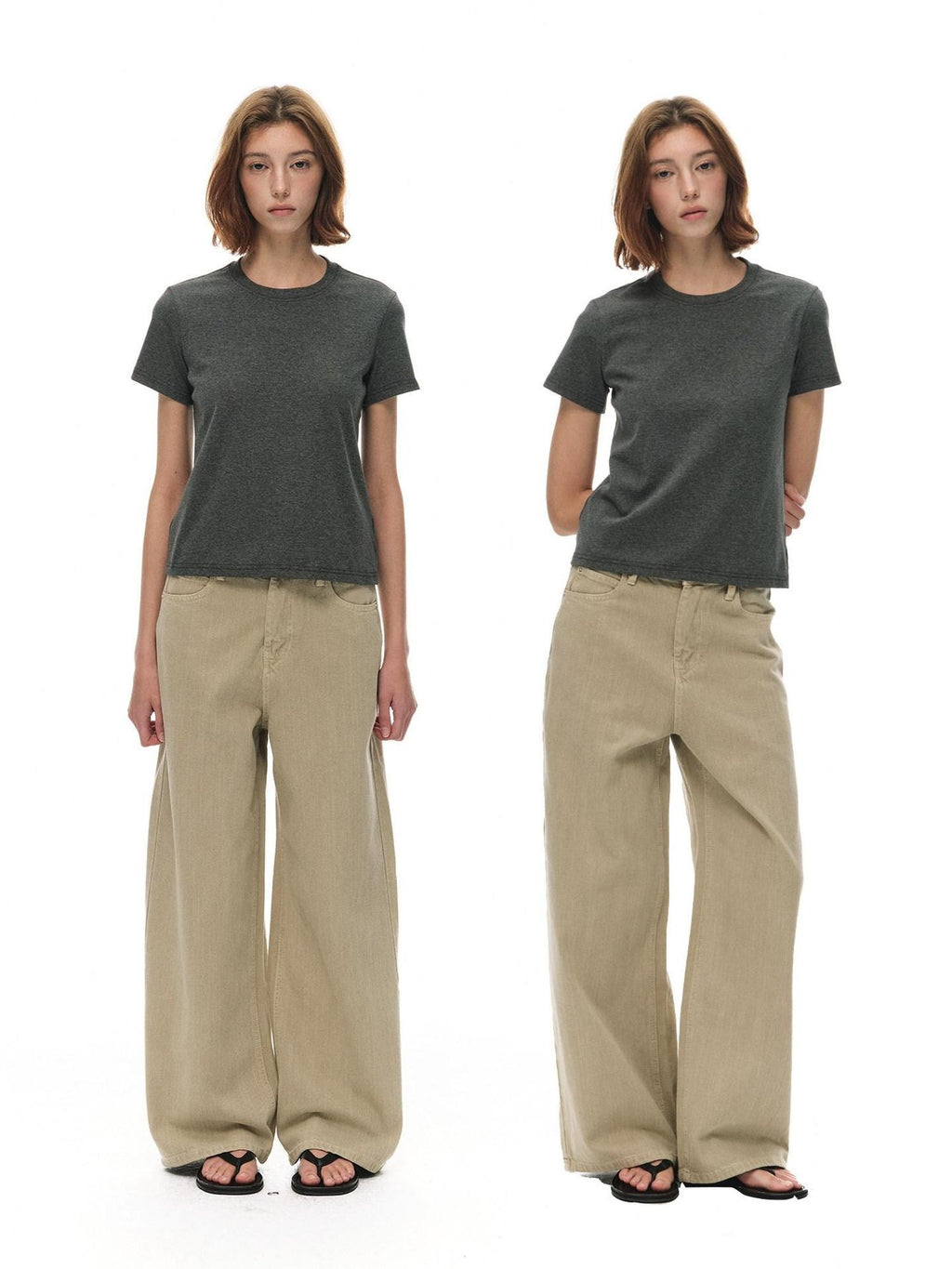 Country Moment Combed Cotton Breathable Loose Fit Women Crew Neck Short Sleeve T-Shirts
