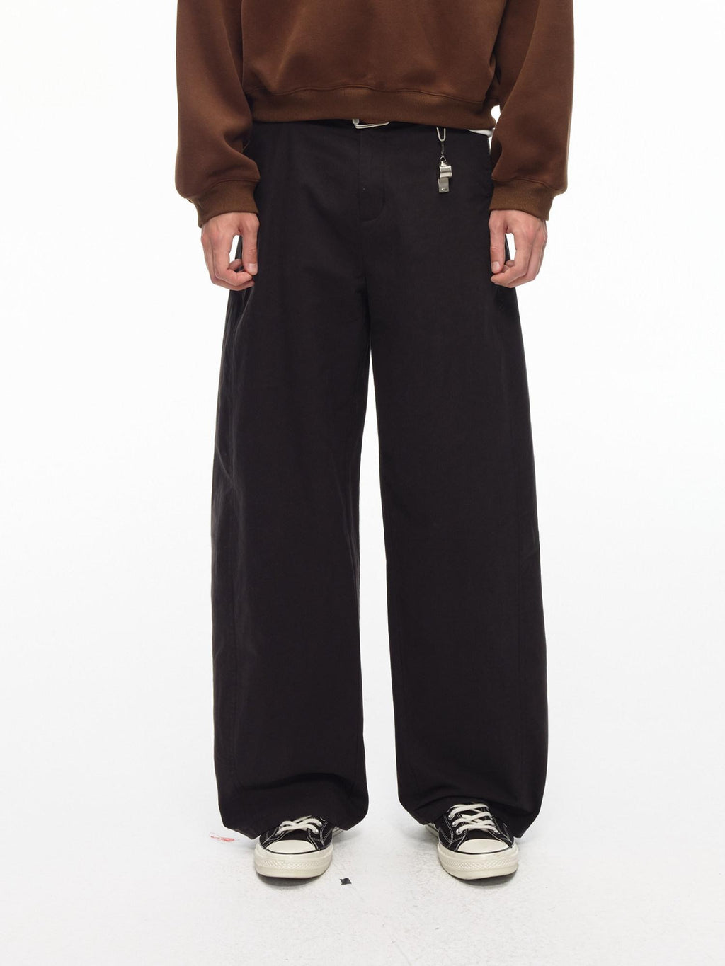Country Moment Washed Cotton Durable Mid Rise Relaxed Zip Fly Youth Casual Wide Leg Pants
