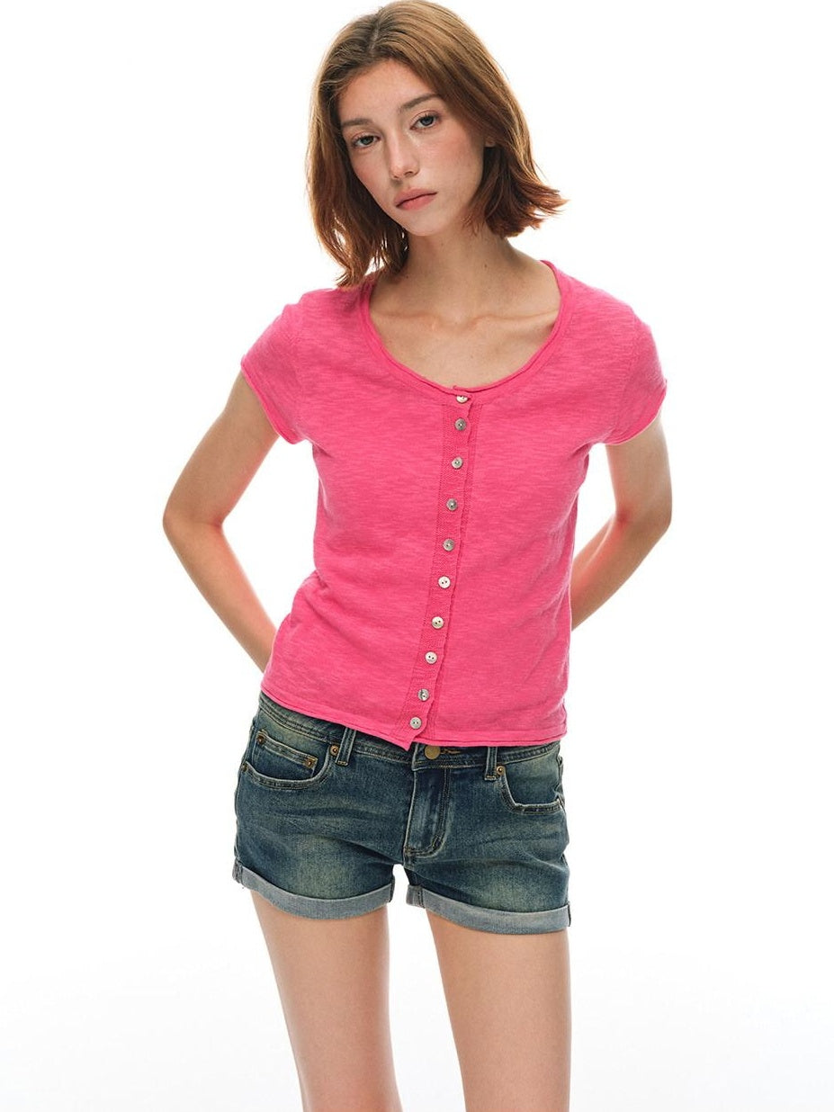 Country Moment Cooling Bamboo Cotton Slim Fit Crew Neck Women Casual Short Sleeve T-Shirts