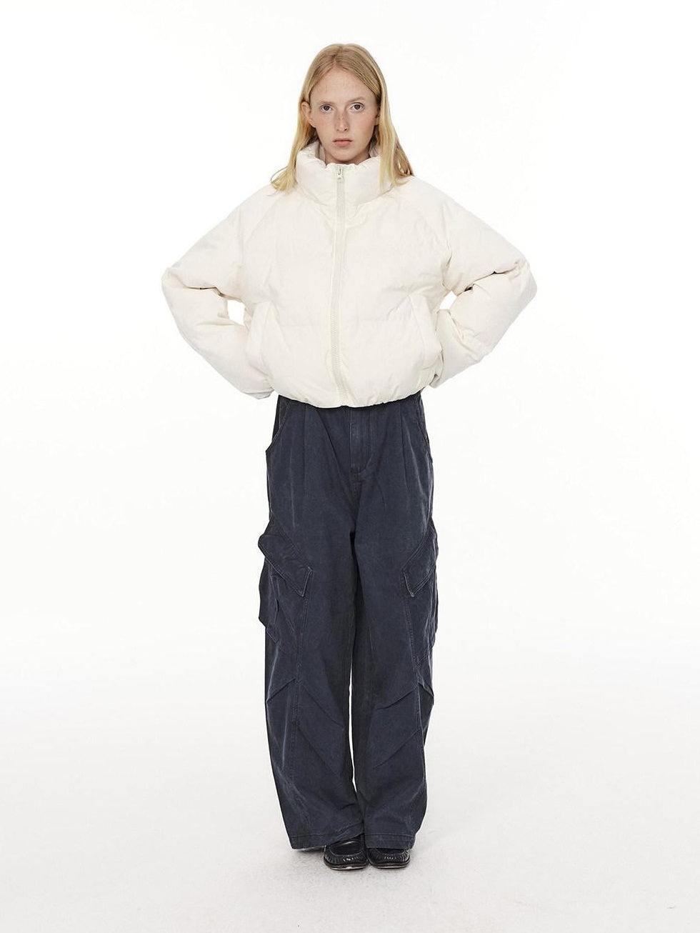 Country Moment Durable Cotton Loose Fit Workwear Button Fly Utility Pockets Cargo Pants
