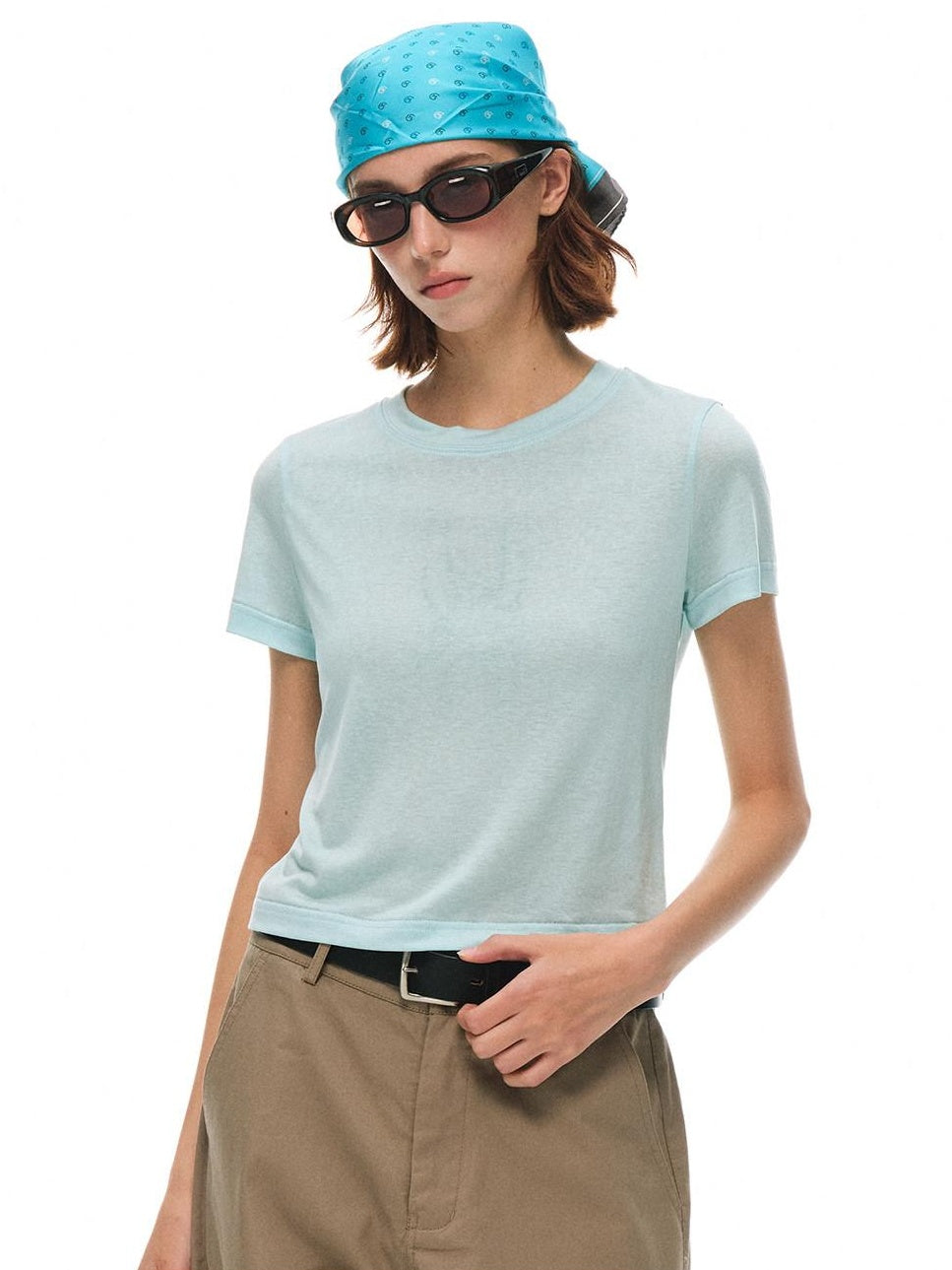 Country Moment Breathable Lyocell Anti Wrinkle Regular Fit Crewneck Short Sleeve T-Shirts