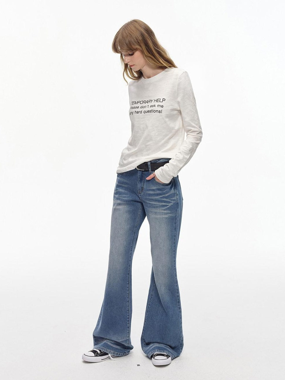 Country Moment Washed Cotton Breathable Graphic Unisex Standard Fit Long Sleeve T-Shirts