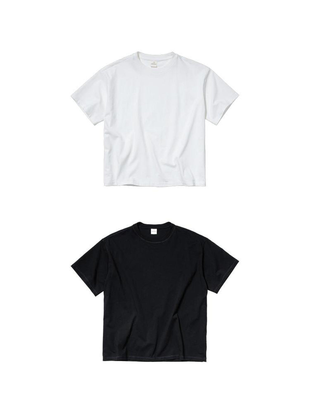 Country Moment Breathable 100 Percent Cotton Loose Piped Edge Crewneck Short Sleeve T-Shirts