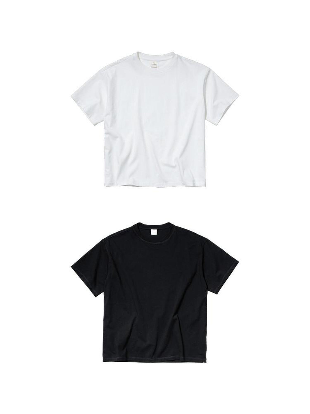 Country Moment Breathable 100 Percent Cotton Loose Piped Edge Crewneck Short Sleeve T-Shirts