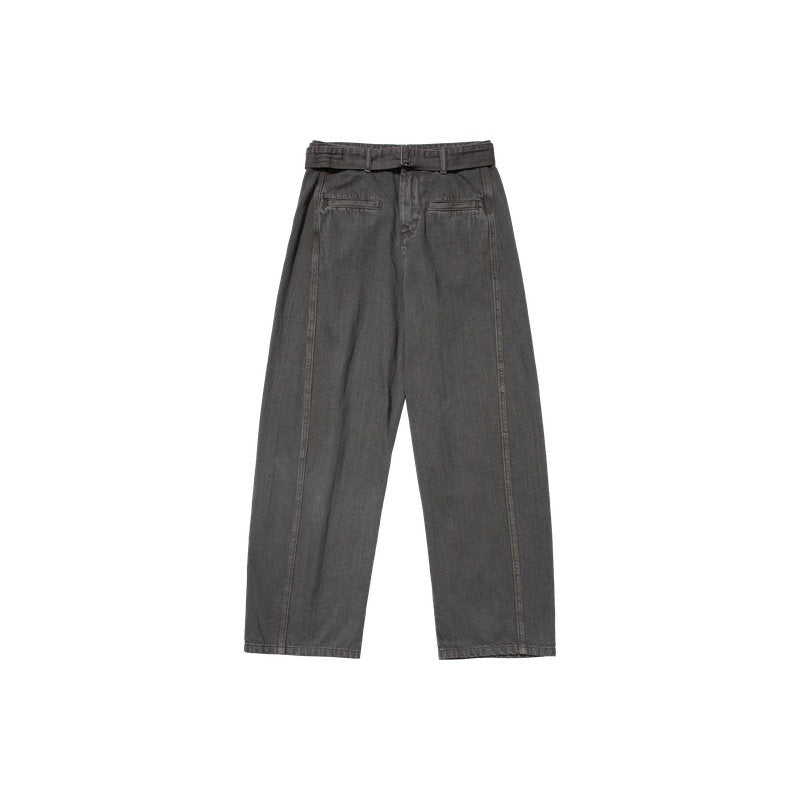 Country_Moment_Durable_100%_Cotton_Mid_Rise_Relaxed_Zip_Fly_Casual_Deep_Green_Wide_Leg_Jeans_MISSTT