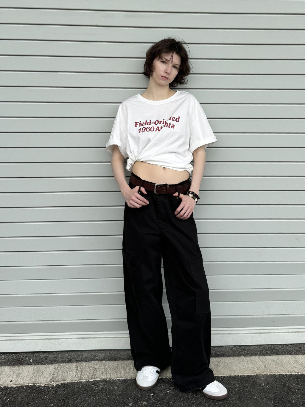 Country Moment Washed Pure Cotton Loose Fit Teen Everyday American Casual Straight Pants