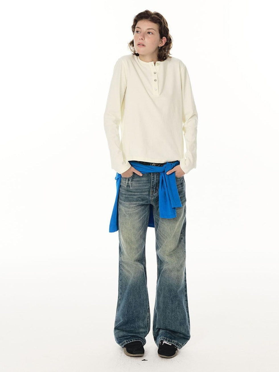 Country Moment Whiskered Mid Rise Deep Blue Cotton Blend Micro Stretch Straight Leg Jeans