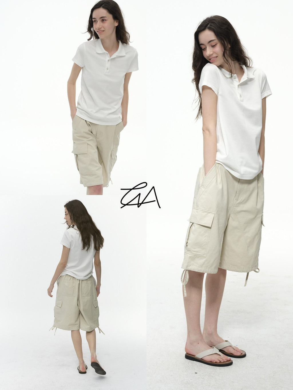 Country Moment Soft Cotton Blend Slim Fit Polo Collar Casual Solid Short Sleeve T-Shirts