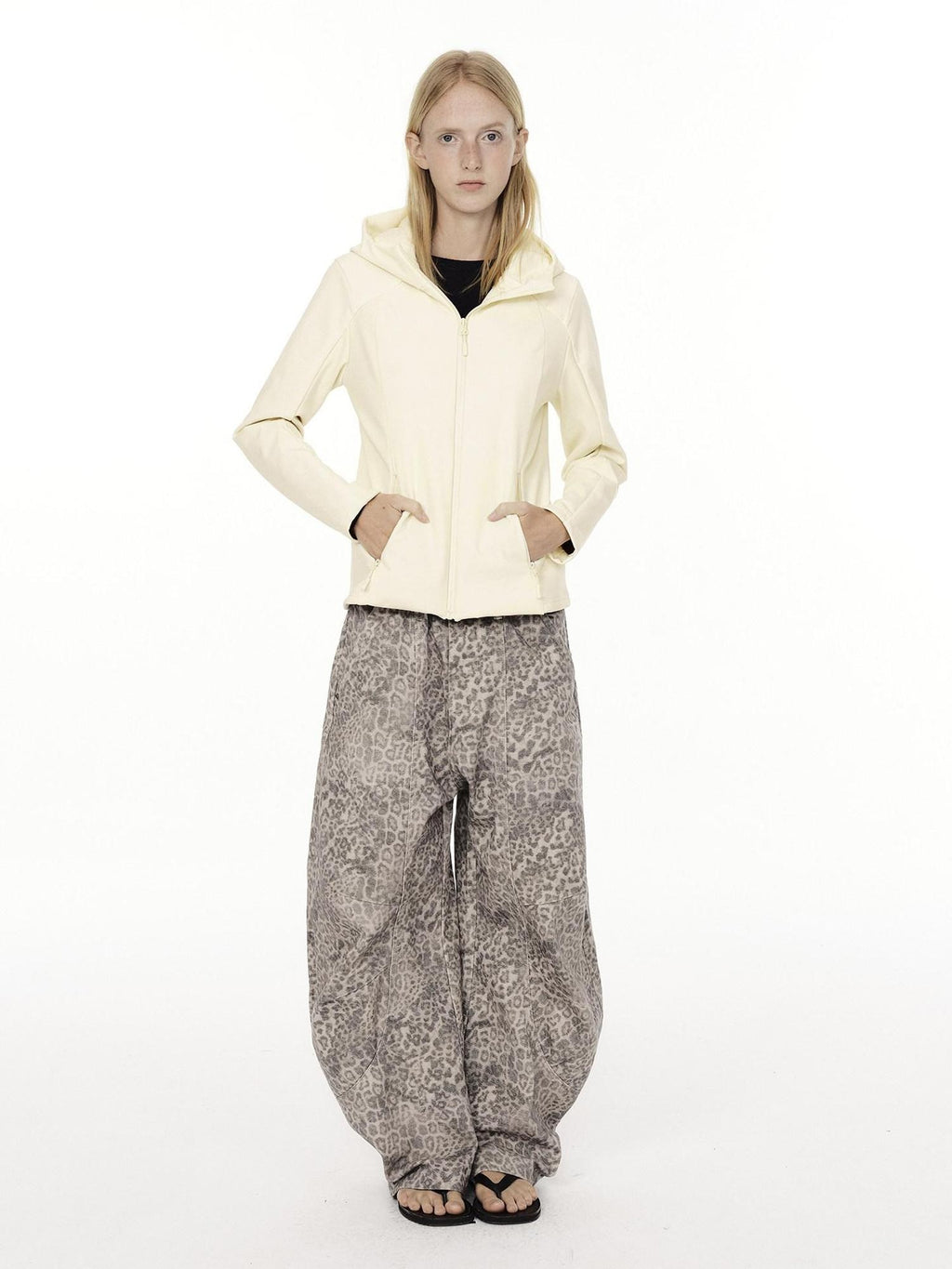 Country Moment 95% White Duck 700Fp Patchwork Hooded Short Loose Women Commuter Down Jackets