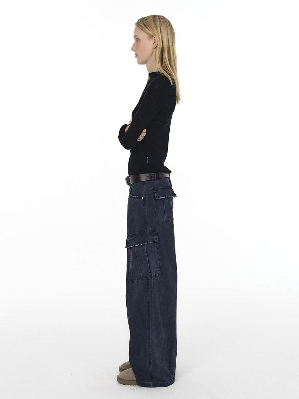 Country Moment Washable Pure Wool Slim Fit Half Turtleneck Pullover Women Casual Work Sweaters