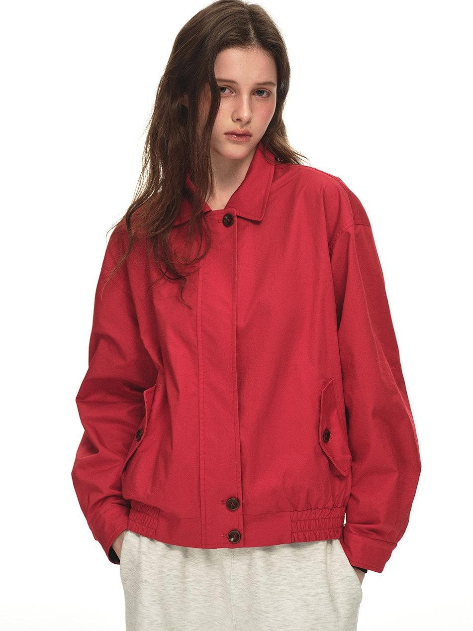 Country Moment Reversible Relaxed Unisex Cotton Plaid Zip Collar Ribbed Hem Cropped Jackets