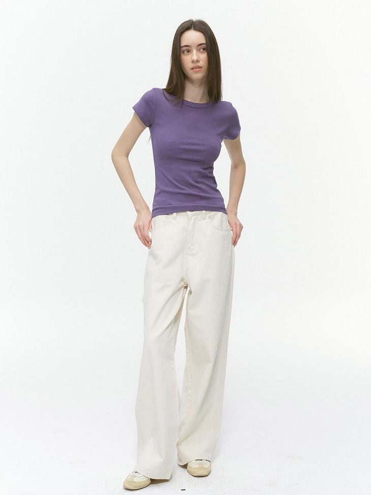 Country Moment 100% Cotton Breathable Loose Fit Pocket Midrise Casual Black Straight Pants