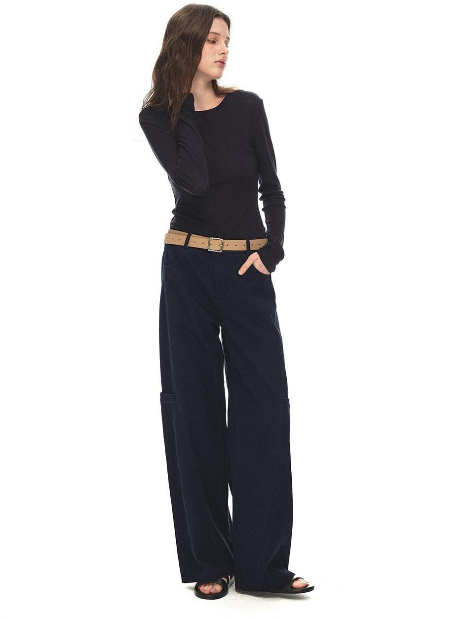 Country Moment Breathable Cotton Retro Wide Leg 3D Tailoring Youth Cargo Pants
