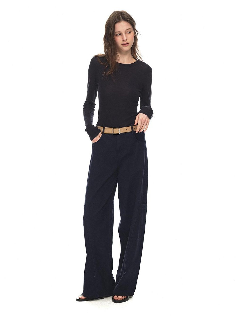 Country Moment Breathable Cotton Retro Wide Leg 3D Tailoring Youth Cargo Pants