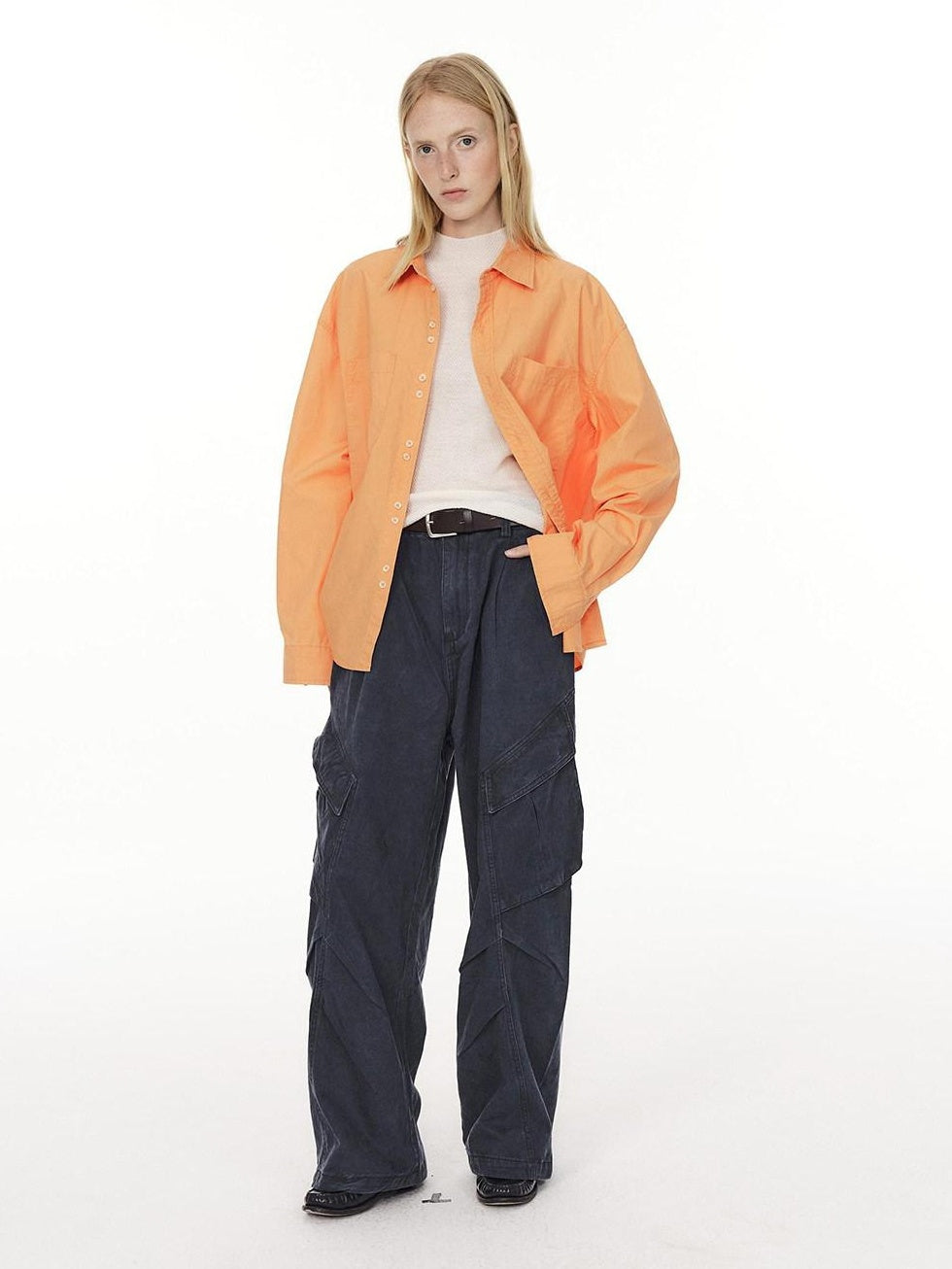Country Moment Durable Cotton Loose Fit Workwear Button Fly Utility Pockets Cargo Pants