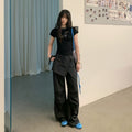DDGIRL_studio_Quick_Dry_Lyocell_Slim_Fit_Office_Animal_Print_Black_Short_Sleeve_T-Shirts_MISSTT
