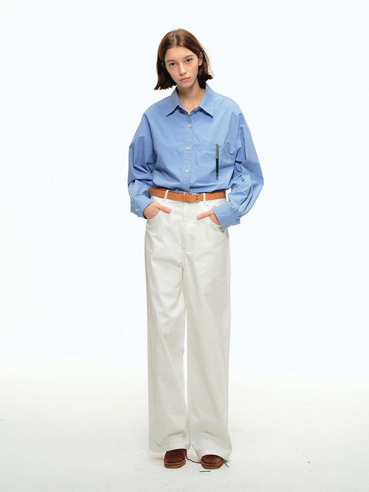 Country Moment 100 Percent Cotton Mid Rise Zip Fly Youth Casual Solid Straight Pants