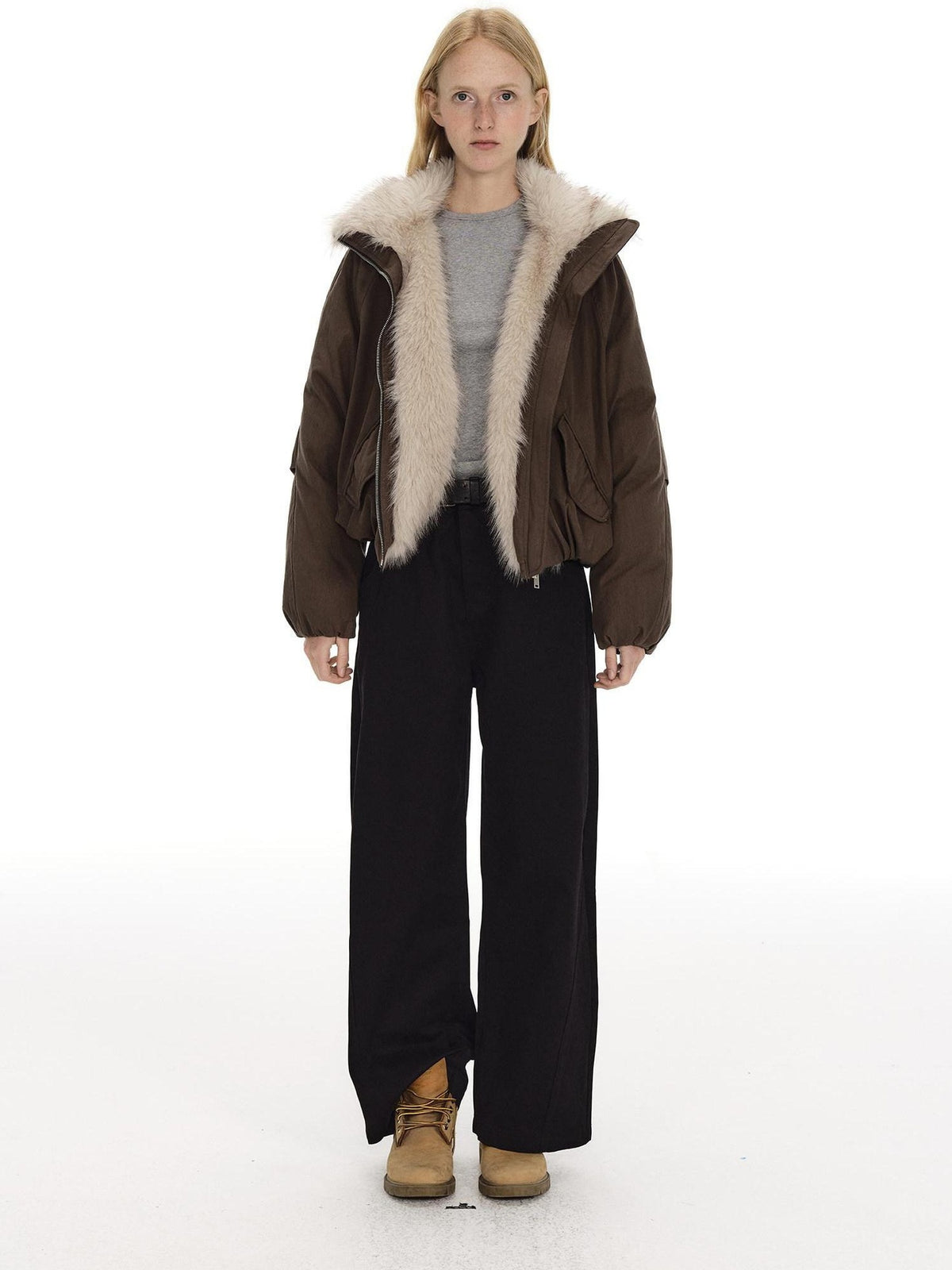 Country Moment Comfortable Cotton Mid Rise Loose Fit Zipper Casual Men Daily Straight Pants