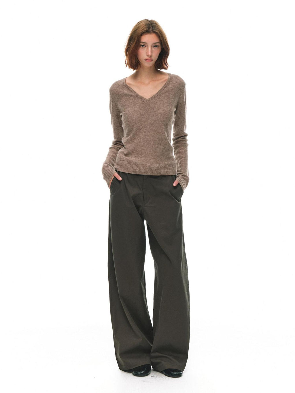Country Moment 100 Percent Cotton Mid Rise Straight Zipper Fly Youth Casual Khaki Cargo Pants