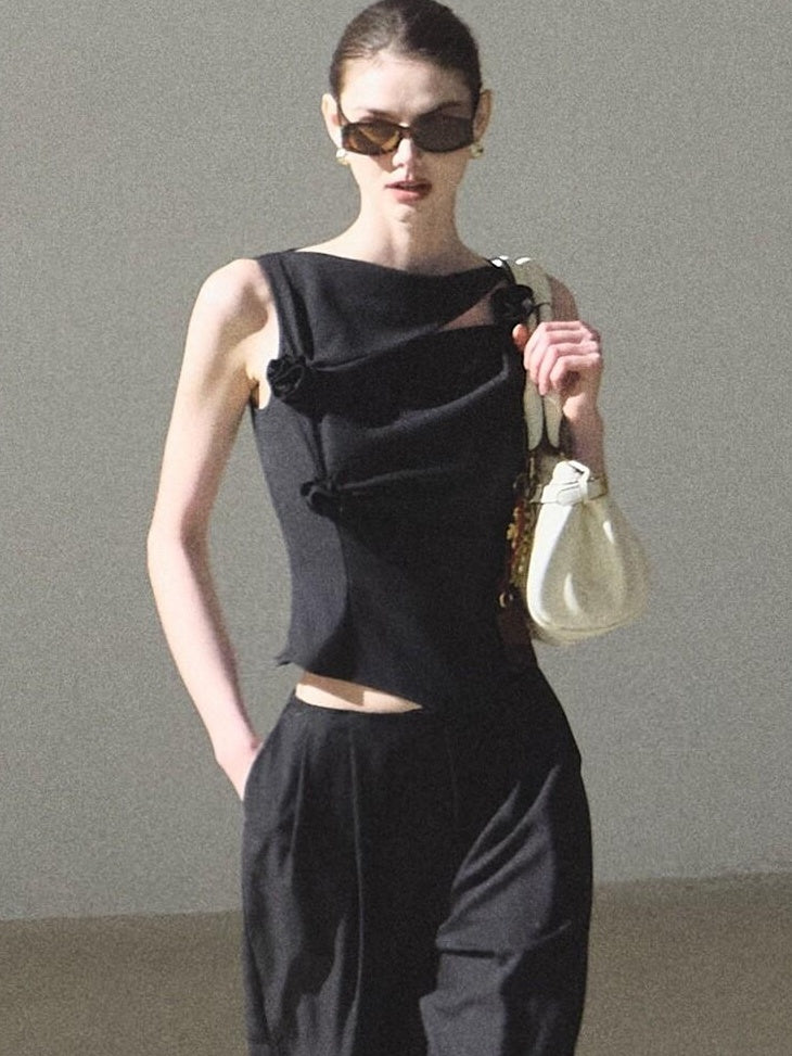 7 OAKMOO Breathable Polyester Wool Blend No Padding Loose Cropped Women Tank Tops
