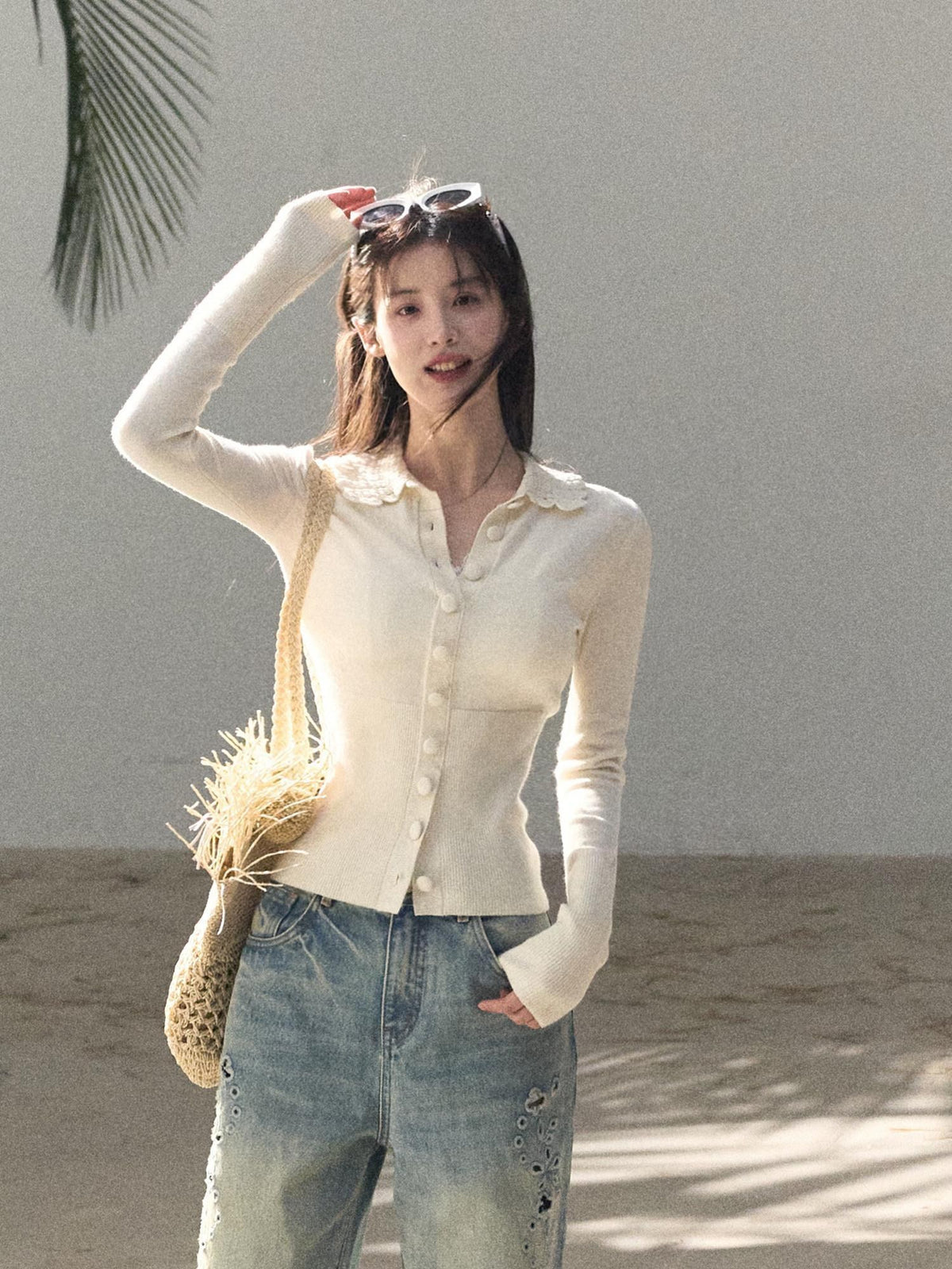 7 OAKMOO Cozy Wool Blend Casual Slim Fit Button Pullover Women Knit Cardigans