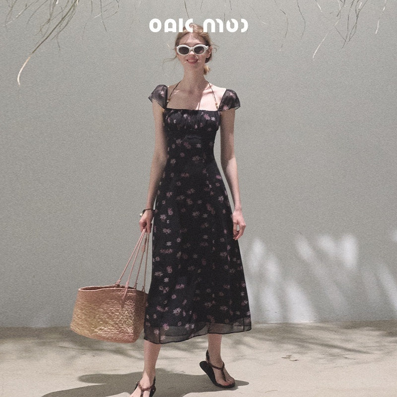 7_OAKMOO_Flattering_Cinched_Waist_Halter_Neck_Printed_Soft_Polyester_Mini_Dresses_MISSTT