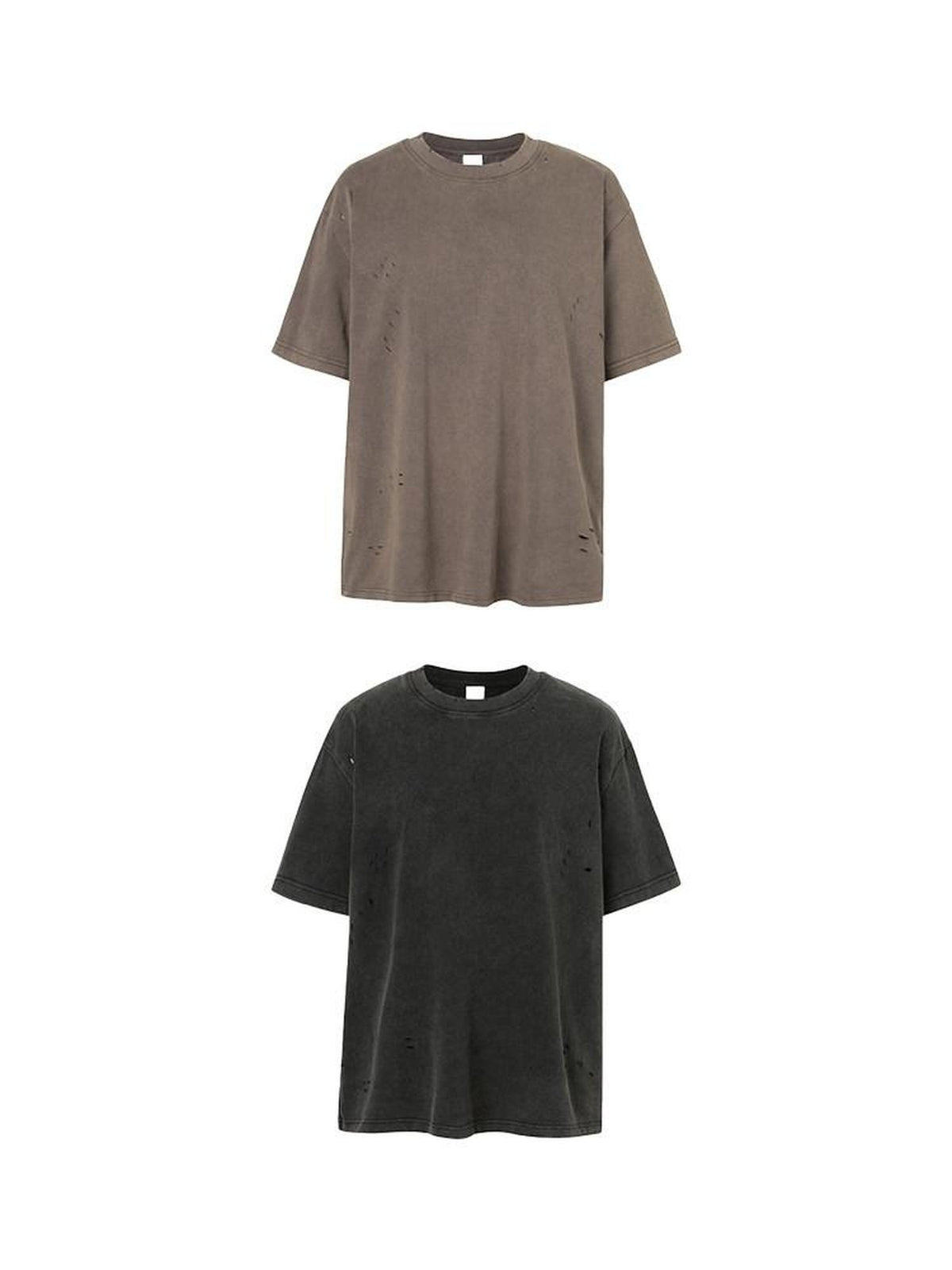 Country Moment Soft 100% Cotton Distressed Loose Fit Crew Neck Short Sleeve T-Shirts