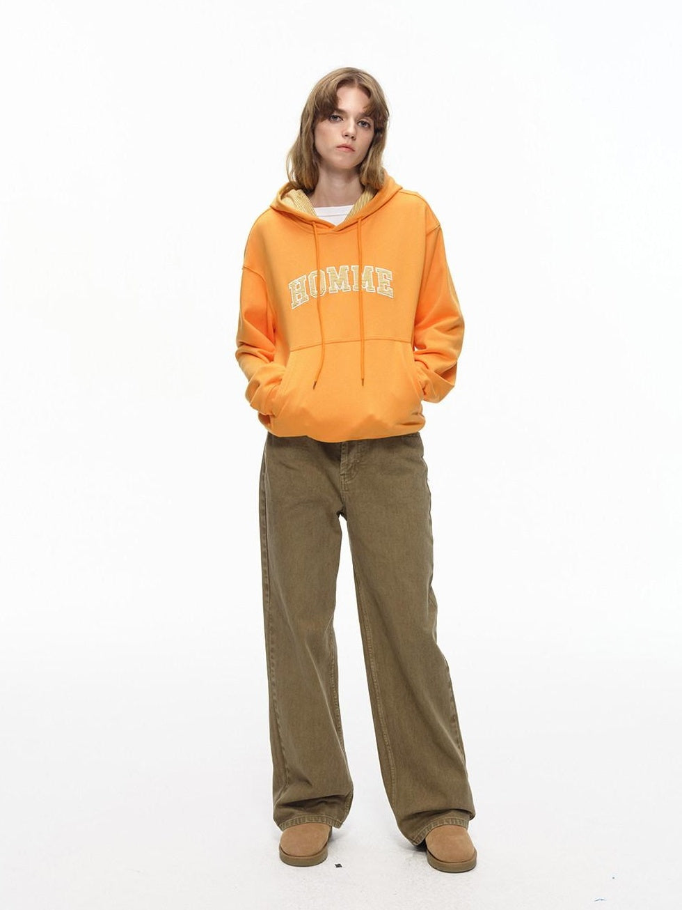 Country Moment Cozy 340G Warm Colorblock Loose Fit American Style Unisex Cotton Blend Hoodie
