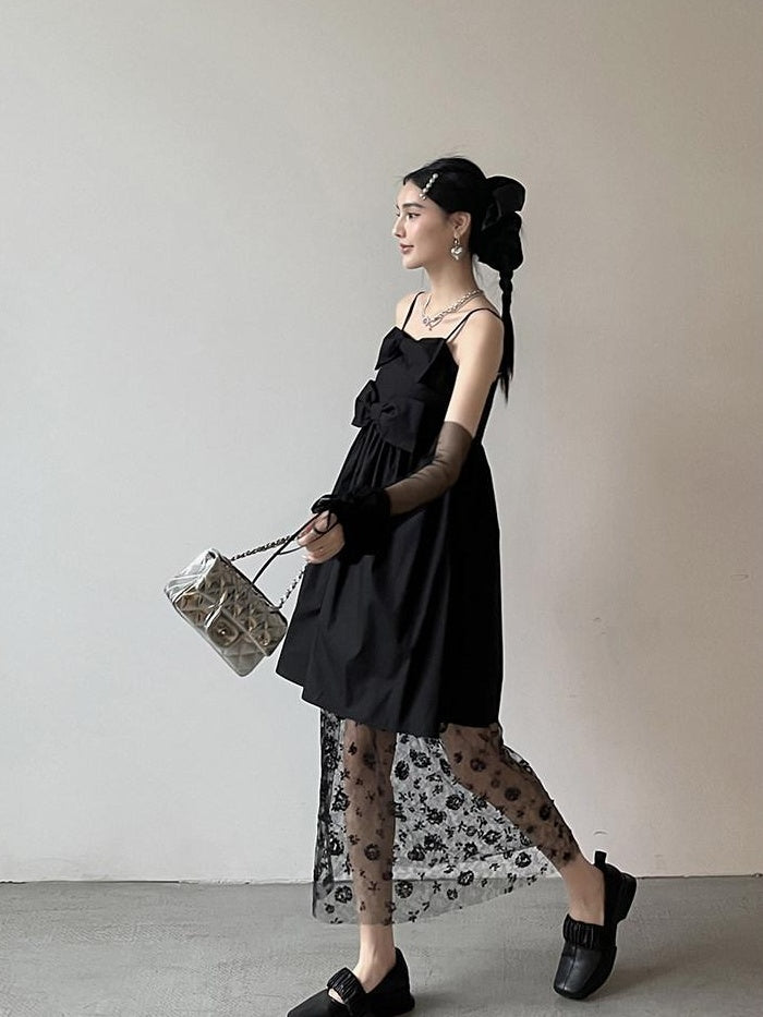 DDGIRL studio High Waist A Line Office Elegant Black Polyester Workwear Midi Skirts