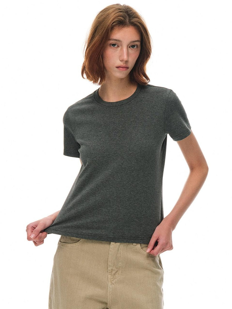 Country Moment Combed Cotton Breathable Loose Fit Women Crew Neck Short Sleeve T-Shirts