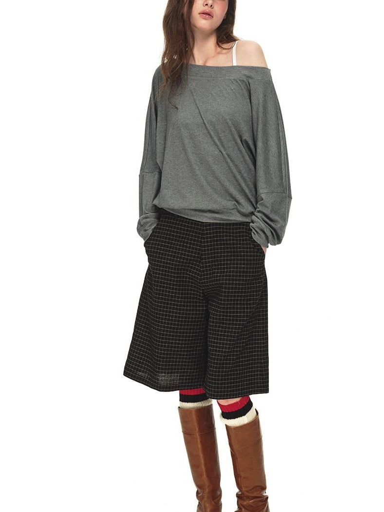 Country Moment 100 Percent Cotton Plaid Mid Rise American Casual Citywalk Mid-Length Shorts