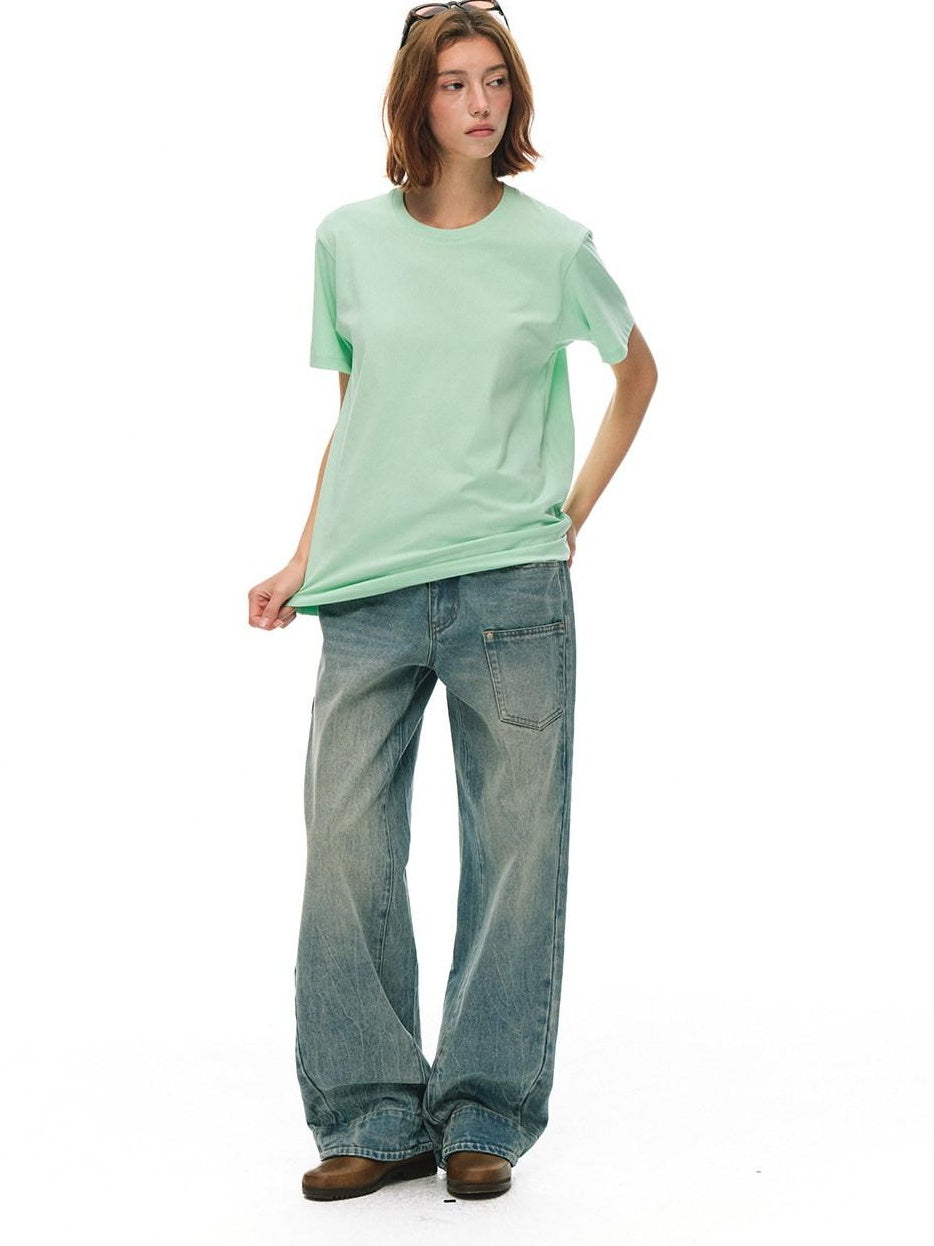 Country Moment Cooling Antibacterial Uv Cotton Blend Loose Casual Womens Short Sleeve T-Shirts