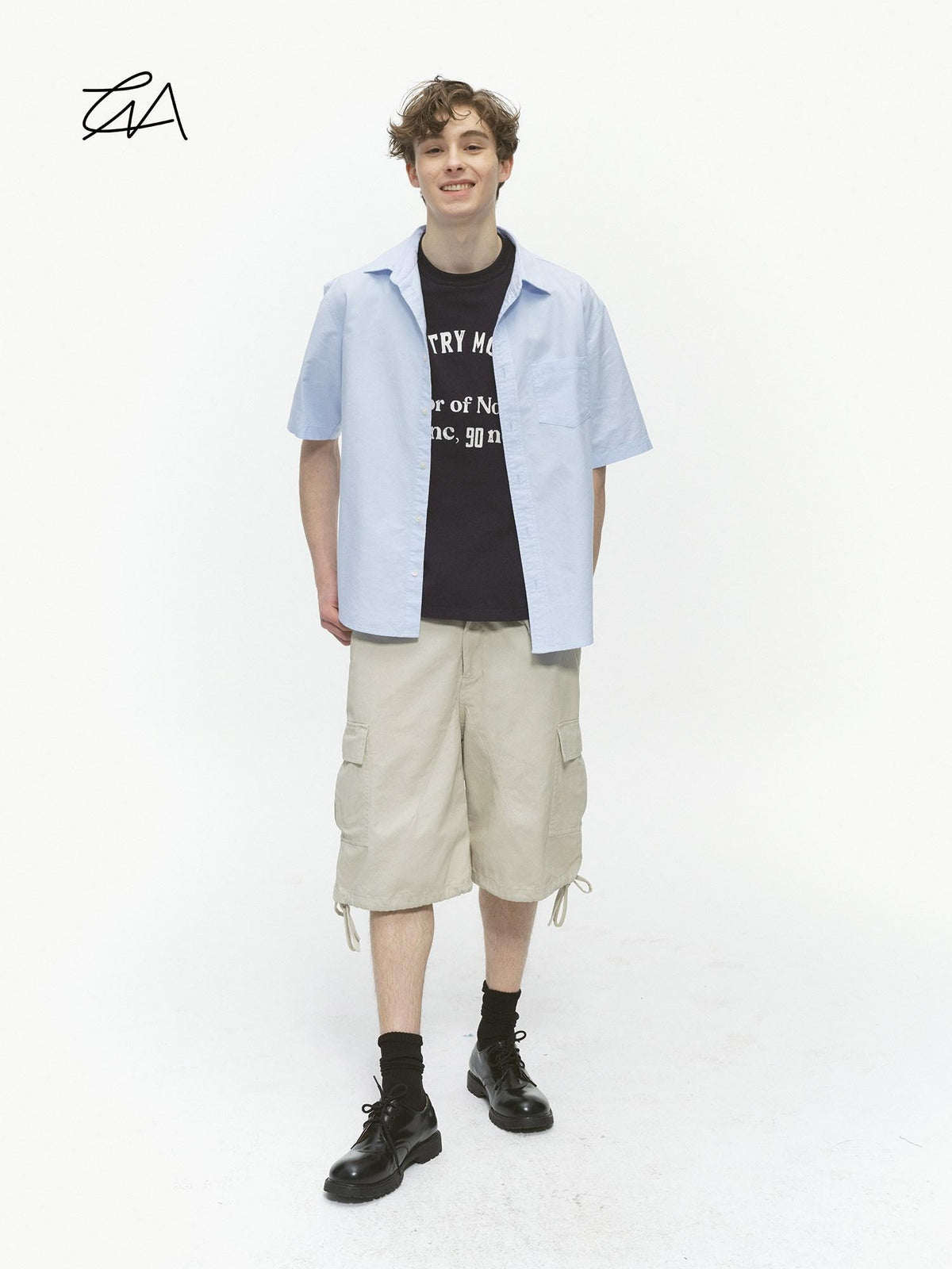 Country Moment Durable 100 Percent Cotton Loose Fit Short Sleeve Collared Unisex Solid Shirts