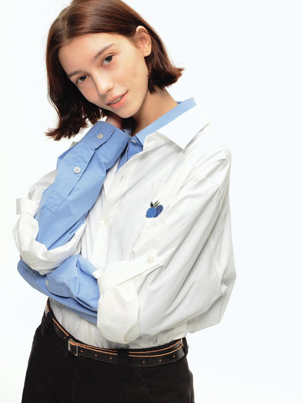 Country Moment Soft 100% Cotton Loose Fit Collared Button Youth Casual American Solid Shirts