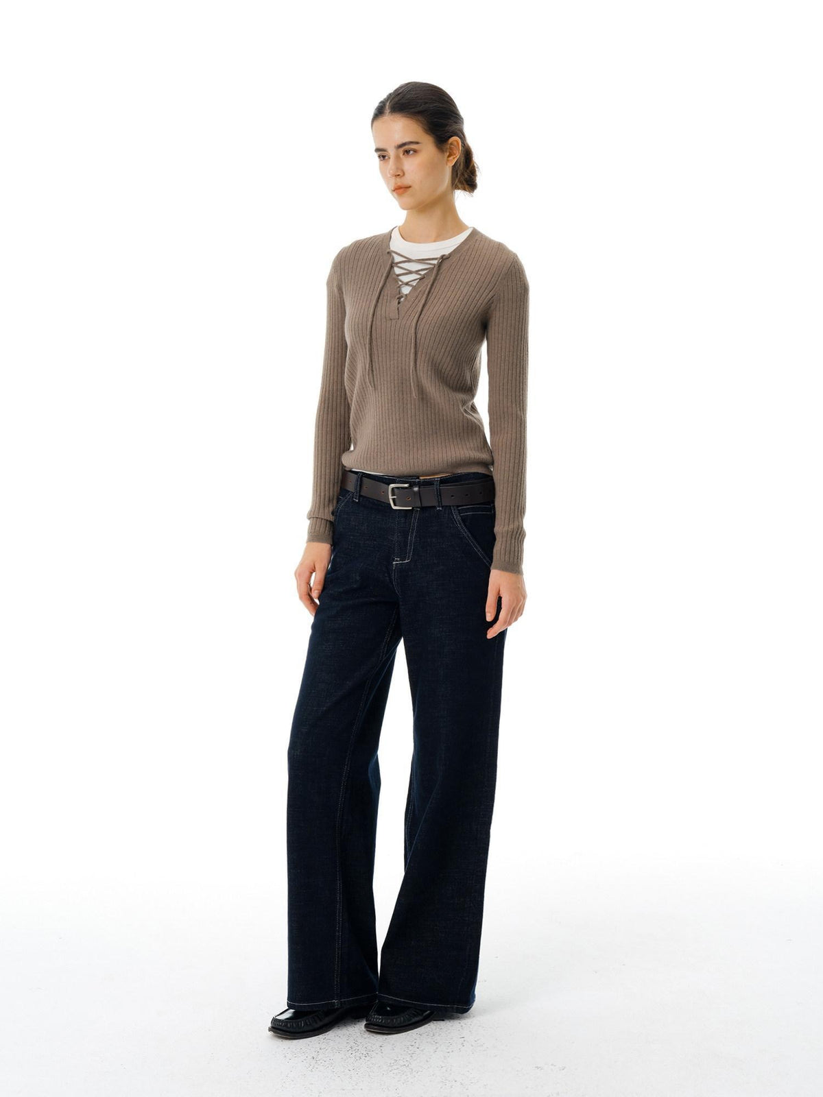 Country Moment Micro Stretch Low Waist Retro Denim Topstitch Zip Fly Youth Straight Leg Jeans