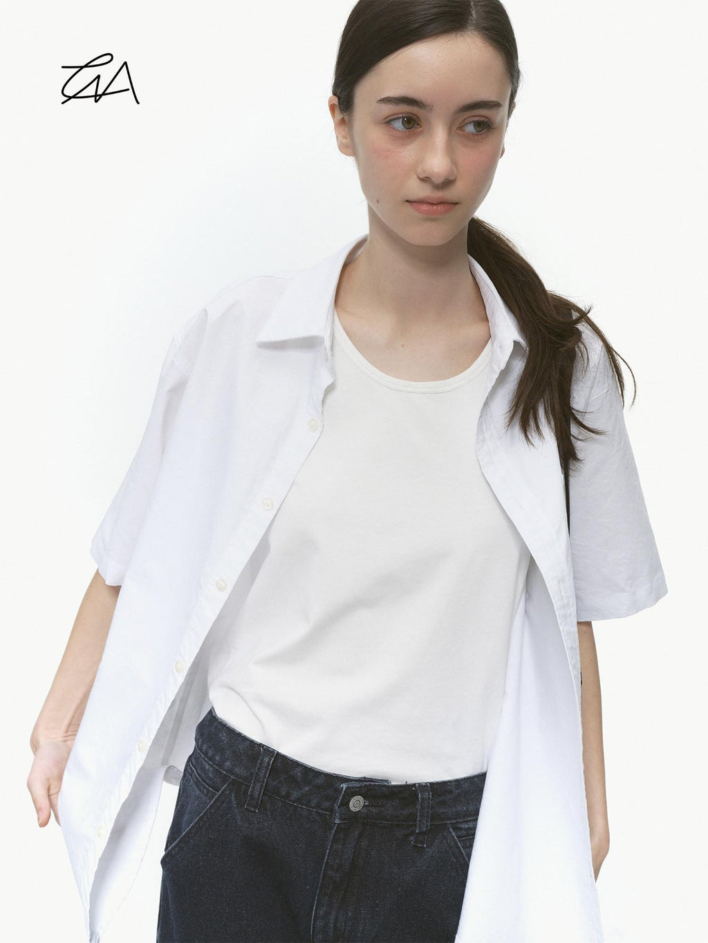 Country Moment Durable 100 Percent Cotton Loose Fit Short Sleeve Collared Unisex Solid Shirts