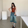 DDGIRL_studio_Stretch_Cotton_Knit_Slim_Camisole_U_Neck_Sequin_Women_Office_Top_&_Pants_Sets_MISSTT