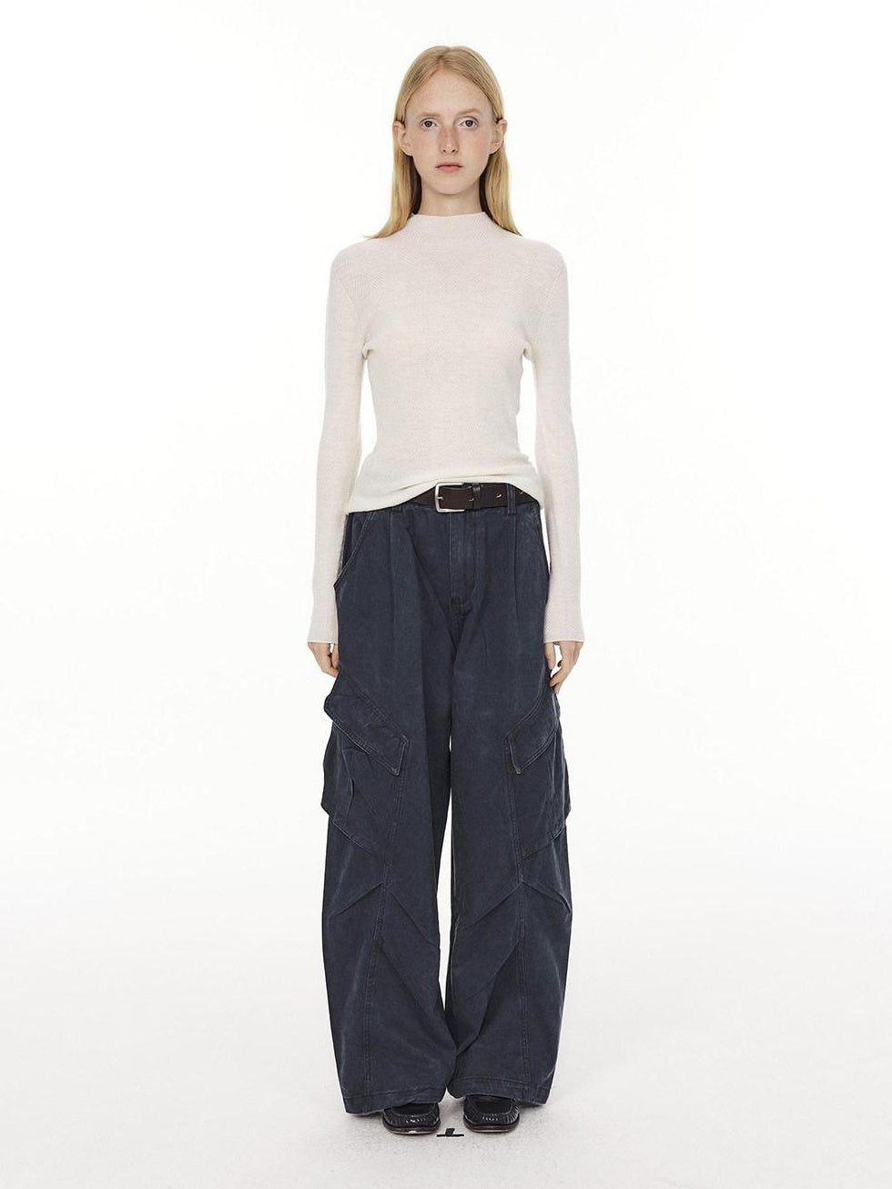 Country Moment Durable Cotton Loose Fit Workwear Button Fly Utility Pockets Cargo Pants