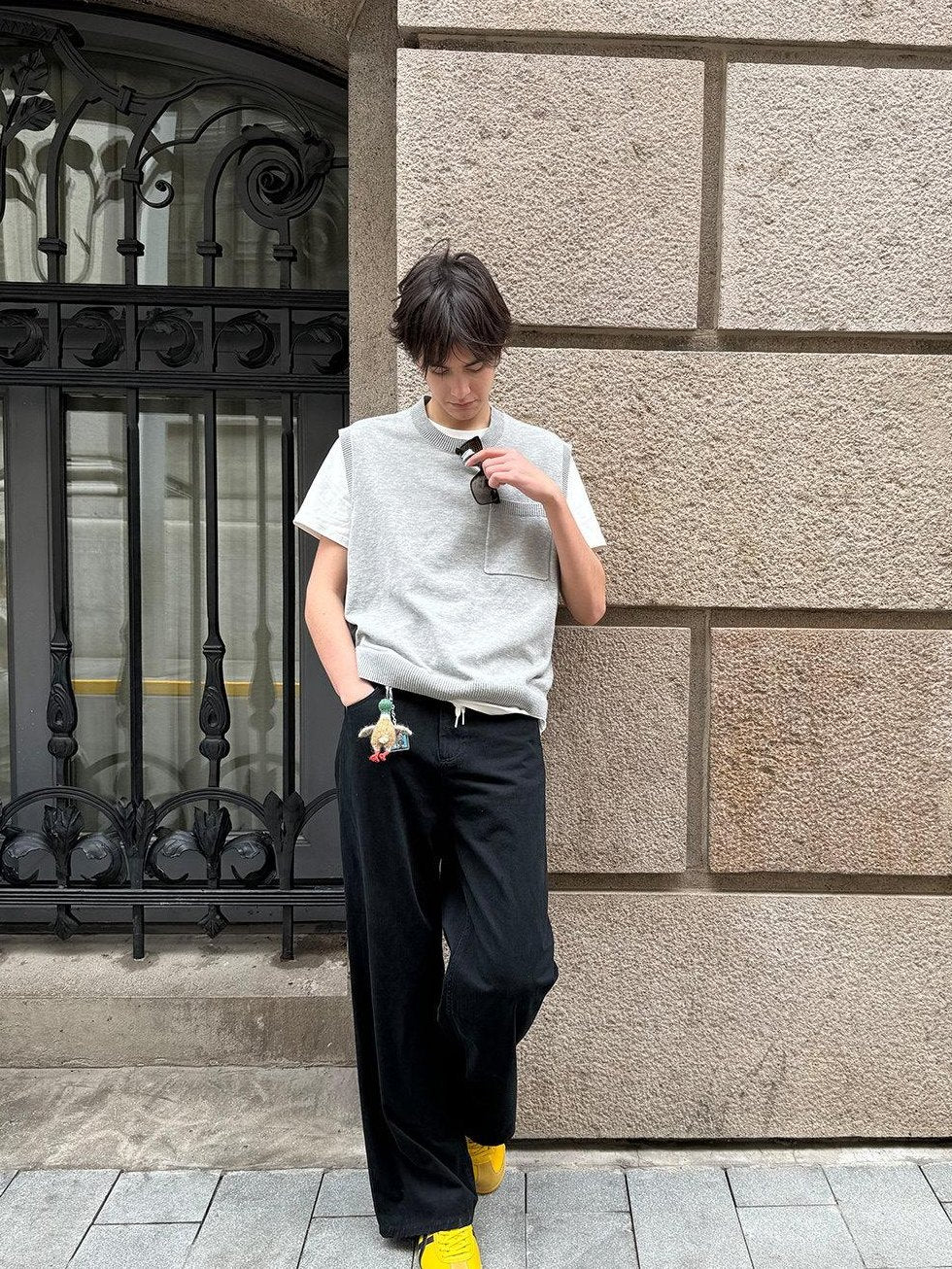 Country Moment Cotton Mid Rise Straight Fit American Casual Youth Khaki Black Straight Pants