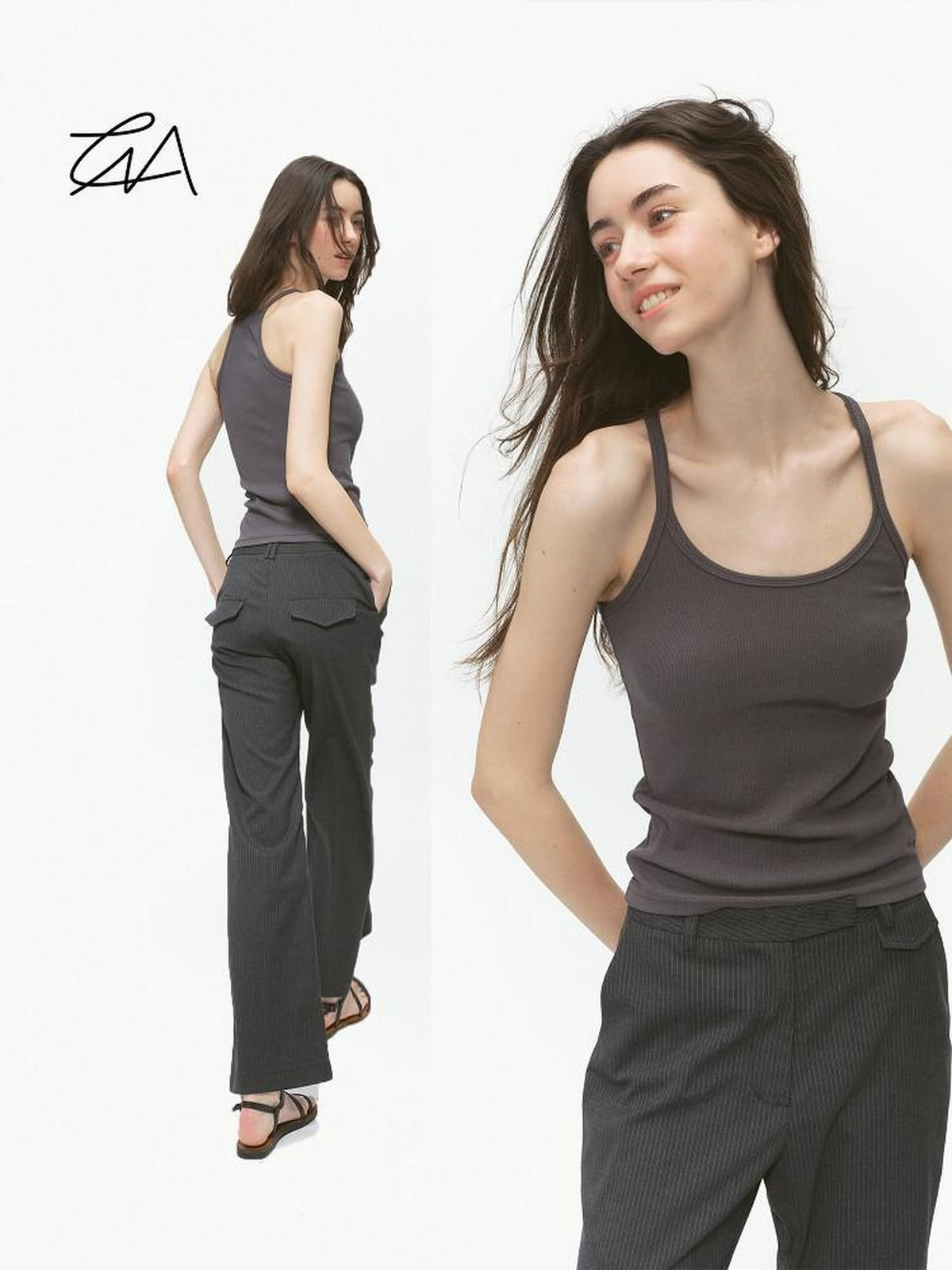 Country Moment 300G Cotton Blend Slim Fit Versatile Tank Innerwear For Women Solid Camisoles