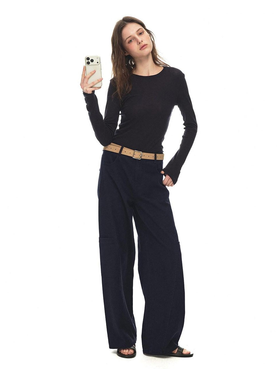 Country Moment Breathable Cotton Retro Wide Leg 3D Tailoring Youth Cargo Pants